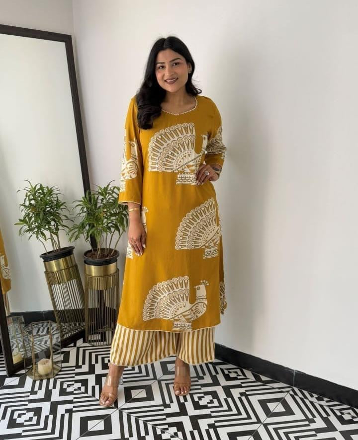 Pure Cotton Summer Kurti Pant Set for Women
