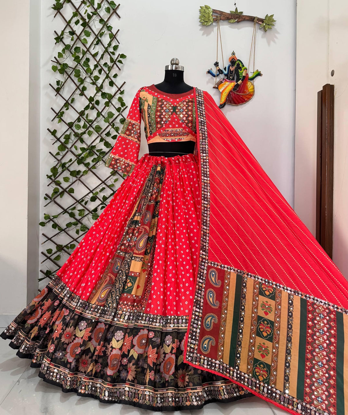 Muslin Digital Print work Chaniya Choli