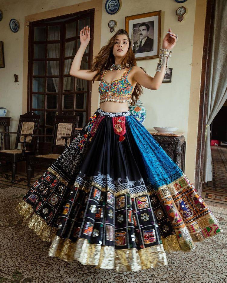 Navratri Special Designer Mirror Work Lehenga Choli