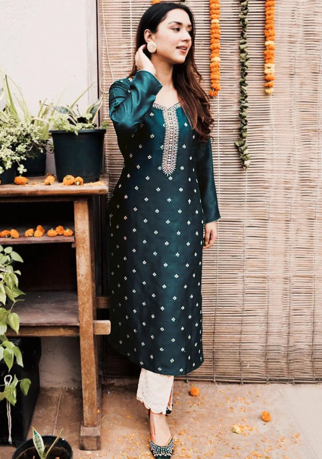 Reyon Embroided Kurti