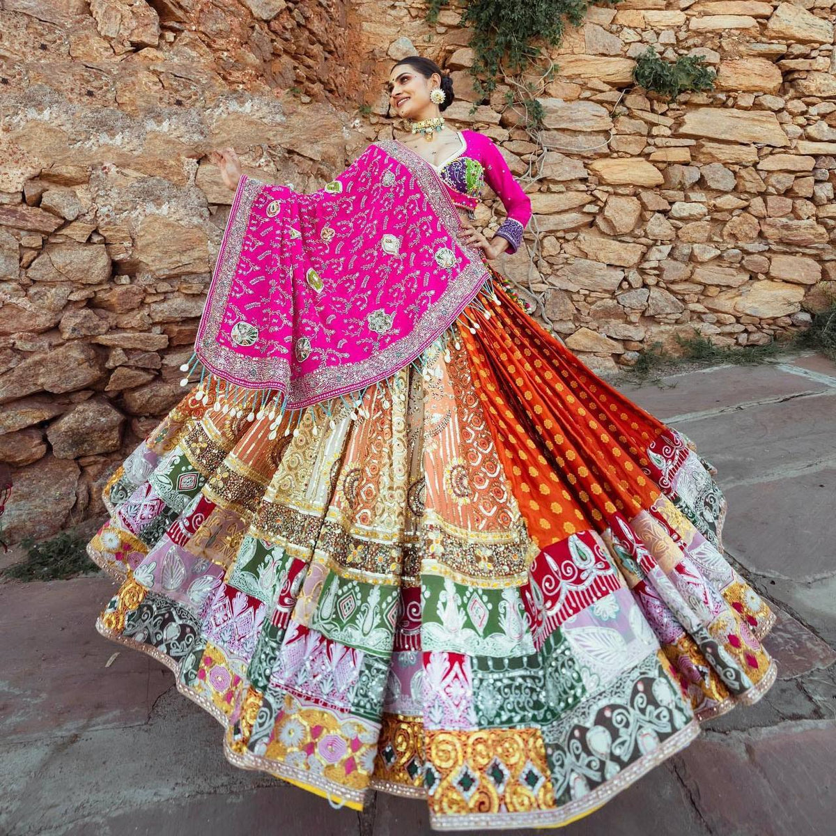 Navratri special Designer Chaniya Choli (Stitched)