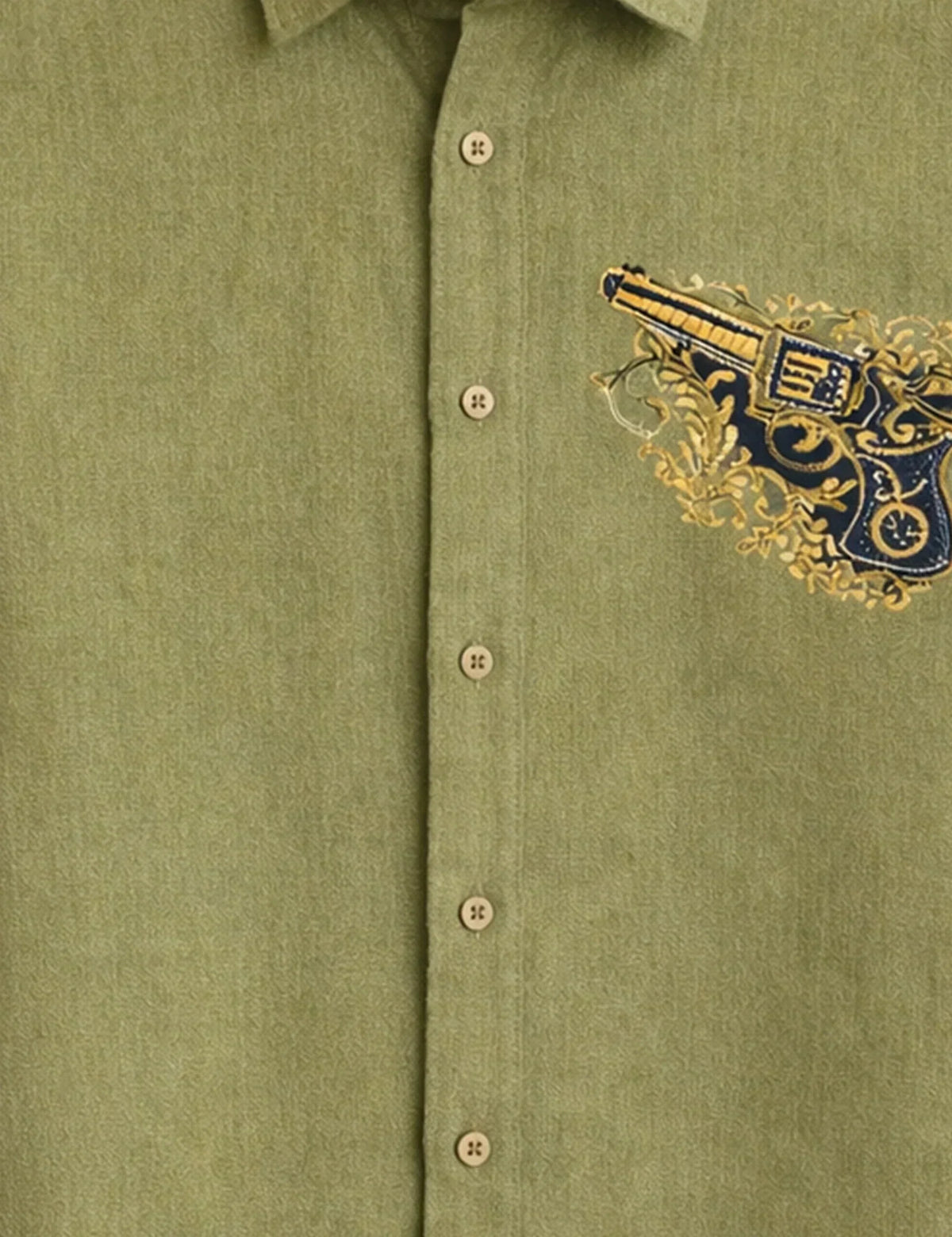 Olive Revolver Men's Shirt - XPST