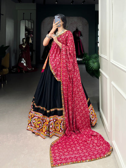 Rayon Thread Embroidery work Chaniya Choli