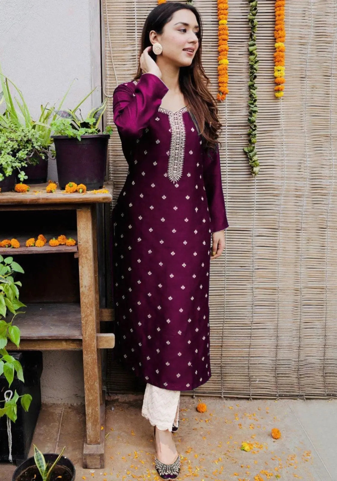 Reyon Embroided Kurti