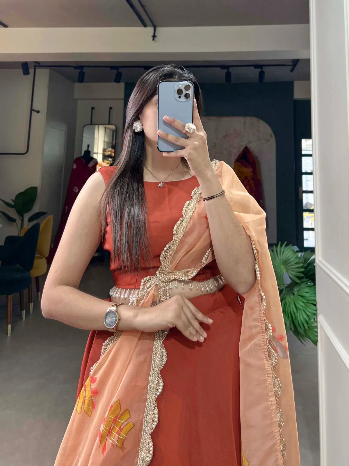 Viscose Chanderi Lehenga Choli