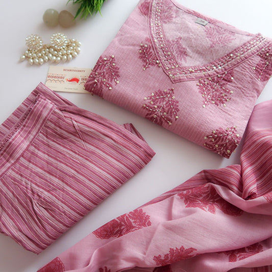 Lavender Dill Cotton Suit