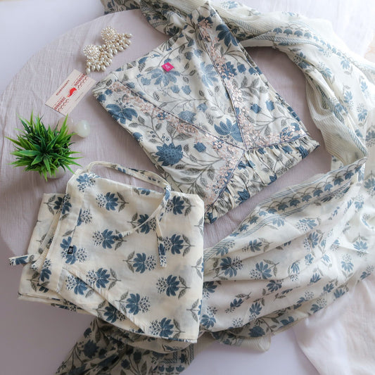 Tulips Cotton Suit Set