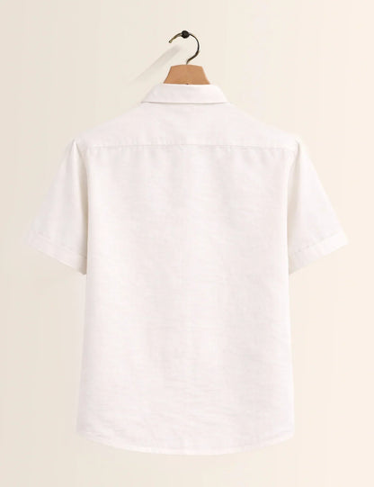 Bottom Flower Printed Men's Shirt - XPST