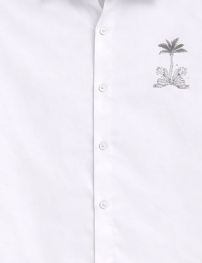 Bottom Grass Printed Men's Shirt - XPST