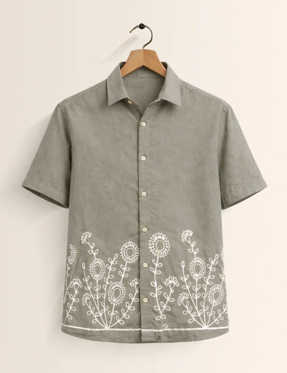 Bottom Mandala Printed Men's Shirt - XPST