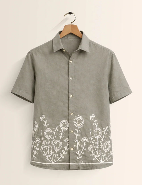 Bottom Mandala Printed Men's Shirt - XPST