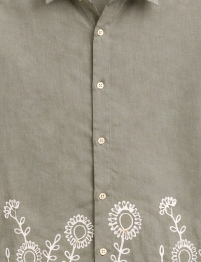 Bottom Mandala Printed Men's Shirt - XPST