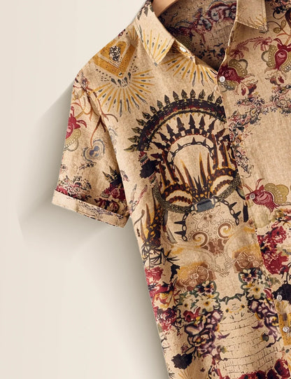 Cream Doodle Men's Shirt - XPST