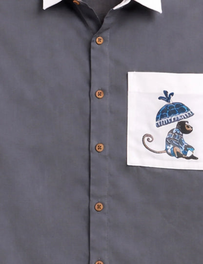 Grey Brand Printed Men's Shirt - XPST