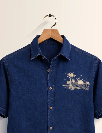 Jeans Beach Printed Men's Shirt - XPST